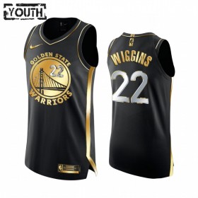 Dres Golden State Warriors Andrew Wiggins 22 2020-21 Crna Golden Edition Swingman - Dječji